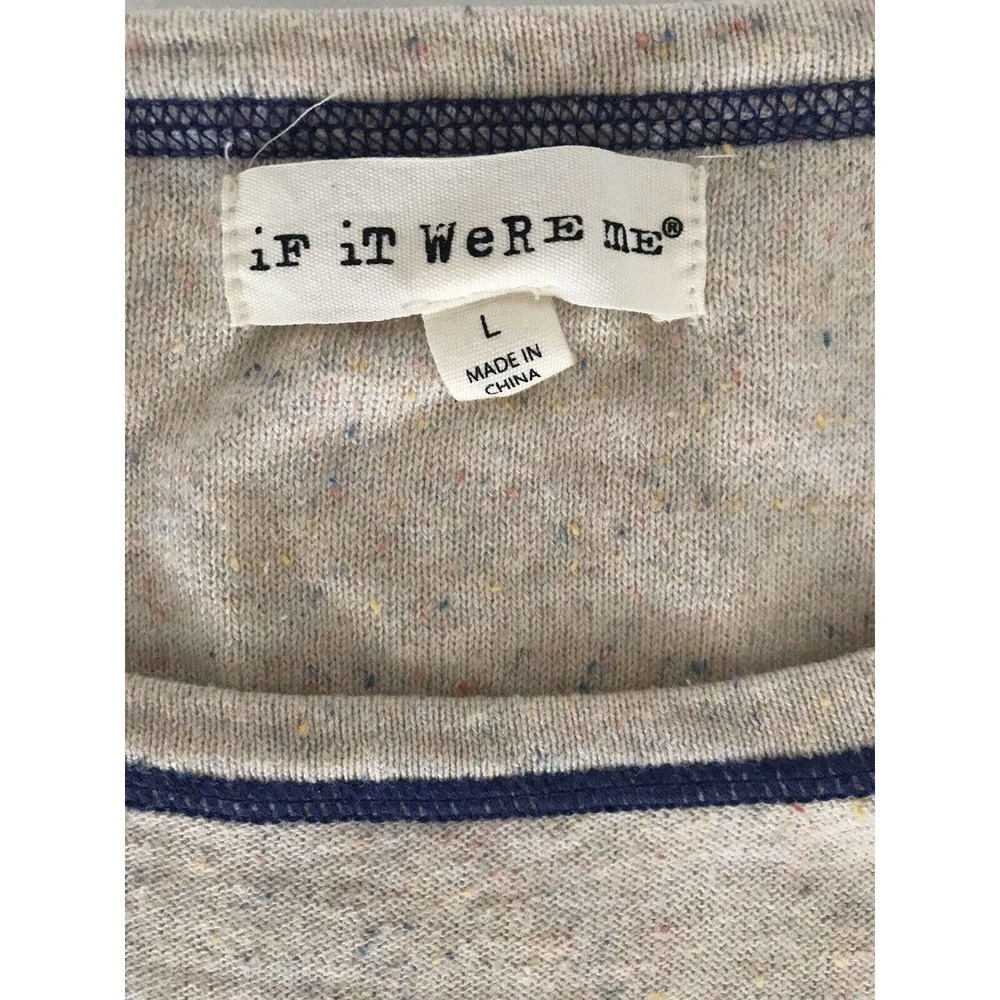 Anthropologie | If It Were Me Pullover Sweater Size L Beige Long Sleeves - Picture 9 of 9